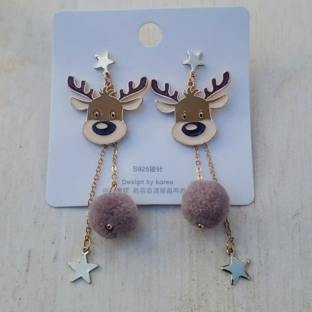 Christmas Reindeer Earrings